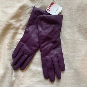 Ann Taylor Cashmere-Lined Genuine Leather Gloves